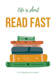 Graphic: Life is short. Read fast. About Books, Short Quotes, Life Is Short, Book Gifts, Painting Art, Book Worms, Literacy, Life Is