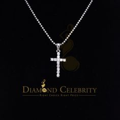 DIAMOND CELEBRITY Custom Label :19857W-A11DC Style : Necklaces & Pendants,Womens Necklaces & Pendants,Men's Chain Necklaces,April Gemstone Pendant Necklaces, This new  is a stylish unisex piece made of 925 sterling silver with a White metal color. It features a 2.04ct AAA cubic zircon April birthstone, giving it a good shiny appearance similar to a real diamond. The Cross pendant weighs 3.09 gm and is designed for both women and men, making it suitable for all genders. Please note that the chain is not included, and the bell size for the chain is 6X2. The Cross pendant comes in new condition with tags and original packaging, and the metal is rhodium plated and nickel-free for an enhanced appearance and reduced tarnishing. Detailed pictures are available for more information. If you have an April Gemstone, Silver Diamond Bracelet, Cross Shape, Silver Diamond Earrings, Silver Diamond Ring, White Cross, Mens Chain Necklace, Bracelets Gold Diamond, April Birthstone