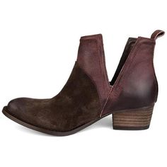 Women's Fashion Vintage Boots Chic Flat Heel Booties For Fall, Chic Flat Heel Boots For Fall, Chic Fall Booties With Suede Lining, Chic Low Heel Boots With Suede Lining, Chic Brown Booties With Flat Heel, Chic Brown Low Heel Booties, Flat Heel Boots With Suede Lining For Fall, Chic Brown Boots With Stacked Heel, Chic Brown Booties With Stacked Heel