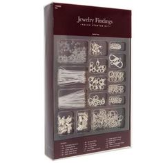 the jewelry findings box contains all kinds of beads