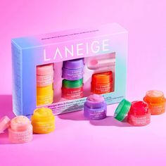 LANEIGE Midnight Minis Lip Set Mini Skincare, Watermelon Pops, Lip Masks, Laneige Lip, Laneige Lip Sleeping Mask, Lip Set, Preppy Room