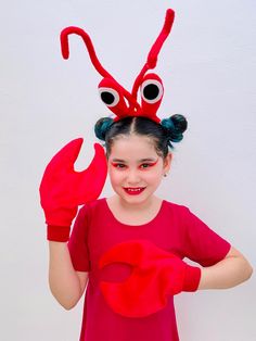 Under The Sea Custome Ideas, Sea Concert Outfit, Under The Sea Dress Up Ideas, Lobster Makeup, Under The Sea Costumes Women, Under The Sea Halloween Costumes, Under The Sea Costumes Diy