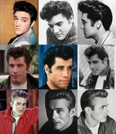 Mens Pompadour, Greaser Aesthetic, Cabelo Pin Up, Greaser Style, Greaser Hair, Halloween Hombre, Pompadour Men, Pompadour Haircut, Pompadour Fade