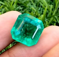 WE ARE HAVING Valentine's SALES , SHOP NOW TO Avail AMAZING DEALS.Extremely Rare Green Emerald Specimen : Emerald Weight : 8.40 Carat Shape : Square  Colour : Green Dimension : 13.5 x 10.7 x 7.1  mm Appx   Thank You Have a nice Day, halloween tees and sweaters Emerald Rings, Green Emerald Ring, Loose Emeralds, Halloween T Shirts, Halloween Tees, Emerald Gemstone, Square Cut, Green Emerald, Emerald Ring