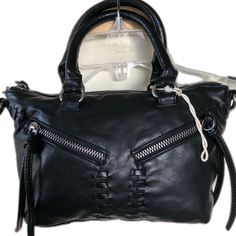 Edgy Black Satchel, Black Punk Shoulder Bag With Zipper Closure, Punk Style Satchel Shoulder Bag With Zipper Closure, Edgy Faux Leather Bag With Zipper, Edgy Black Satchel For Everyday Use, Edgy Faux Leather Bag With Zipper Closure, Edgy Faux Leather Shoulder Bag With Zipper, Edgy Faux Leather Shoulder Bag With Zipper Closure, Edgy Leather Bag With Zipper Closure