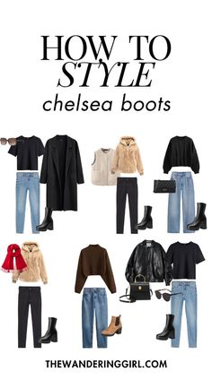 Wondering what to wear with chelsea boots? This post shows you12 best chelsea boot outfit ideas to wear. This includes fall chelsea boot outfits, winter chelsea boot outfits, casual chelsea boot outfits, black chelsea boot outfits, brown chelsea boot outfits, chunky chelsea boot outfits, and more women chelsea boot outfit ideas! Chelsea Boots Outfit Petite Women, Heel Chelsea Boots Outfit, Chelsea Boots Outfit Fall, Chelsea Boots Outfit Women Winter, Chunky Chelsea Boots Outfit, Chelsea Boots Women Outfit