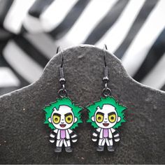 Beetlejuice - Beetlejuice Earrings Set - Nwt - 1 Inch Beetlejuice Earrings, Beetlejuice Beetlejuice, Beetlejuice, Earrings Set, Earring Set, 1 Inch, Jewelry Earrings, Fast Delivery, Women Jewelry