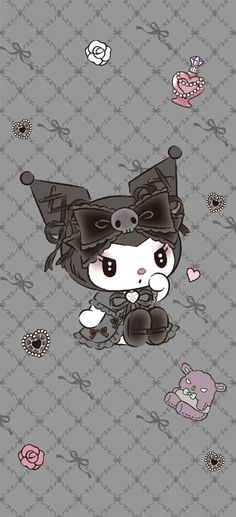 Kuromi Wallpaper, Pink Wallpaper Hello Kitty, Images Hello Kitty, Walpaper Hello Kitty, Cute Wallpapers For Ipad, My Melody Wallpaper, Wallpaper Project, Iphone Wallpaper Kawaii, Hello Kitty Characters