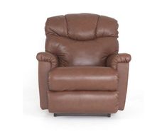 a brown recliner chair on a white background