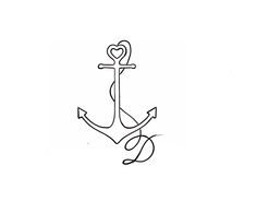 an anchor with a heart on it and the word love is written in cursive writing