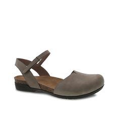 Dansko-Rowan Sandal Spice up your summer style with the Rowan sandal from Dansko. Crafted from leather, this casual sandal comes with a cork midsole and a rubber sole to enable effortless walking. The hook and loop strap ensures easy on/off. Casual Cork Sandals With Round Toe, Comfortable Cork Sandals For Spring, Casual Cork Sandals With Rubber Sole, Casual Cork Slip-on Sandals, Casual Sandals With Leather Footbed And Ankle Strap, Casual Cork Footbed Sandals With Arch Support, Casual Ankle Strap Sandals With Leather Footbed, Summer Cork Sandals With Rubber Sole, Casual Sandals With Leather Footbed And Open Heel