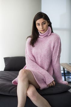 Pink Alpaca  chunky knit sweater. - RoseUniqueStyle Sustainable Knitwear, Oversized Pullover Sweaters, Handmade Knitwear, Unique Sweaters, Slouchy Sweater, Alpaca Sweater, Ladies Turtleneck Sweaters, Knit Alpaca, Chunky Knit Sweater