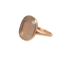 Exuding an elegant simplicity, this captivating Anaconda ring is the perfect balance of modern and minimal. The smooth, rectangular moonstone is encased in a meticulously hand-crafted setting of 9K rose gold and centered on the 9K rose gold band. The timeless, classic design adds to its understated sophistication and statement-making presence.moonstone : 15mm x 13mm : 6.45ct9K rose gold band : 1.5mm to 2.5mmavailable size : 7.25please contact us for sizing options Minimalist Polished Moonstone Ring For Wedding, Minimalist Moonstone Ring With Polished Finish For Wedding, Minimalist Polished Moonstone Wedding Ring, Modern Yellow Gold Moonstone Wedding Ring, Timeless Moonstone Ring For Formal Occasions, Modern Yellow Gold Moonstone Ring For Wedding, Elegant Moonstone Rings With Polished Finish, Timeless 14k Gold Moonstone Ring For Formal Occasions, Modern Moonstone Wedding Ring