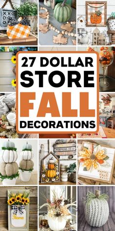 Get ready to decorate your home with easy DIY dollar store fall decor ideas! From DIY fall decor projects to DIY pumpkin decorations, you’ll find plenty of inspiration. Discover how to turn dollar store finds into beautiful fall decor pieces that will impress your guests. Elevate your Thanksgiving and Halloween decor with creative autumn decorations. Transform your home into a seasonal haven with affordable and stylish fall decorations. Cheap Fall Decor, Dollar Store Hacks, Fall Decor Ideas, Dollar Tree Diy Crafts, Diy Dollar Store Crafts