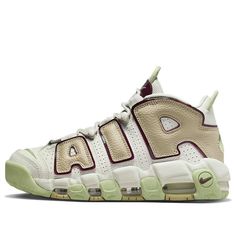 (WMNS) Nike Air More Uptempo 'Light Bone Alligator' DX8955-001 (SNKR/Retro/Unisex/Mid Top/Basketball) Nike More Uptempo Shoes, Nike Uptempo, Nike Air Uptempo, Nike Air More Uptempo, Nike Air More, Bold Branding, Retro Basketball Shoes, Nike Air Pegasus, Shoes Nike