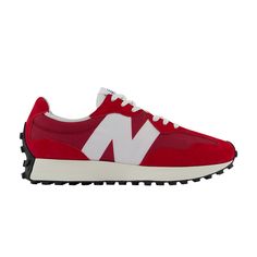 Find NEW BALANCE 327 'scarlet on Editorialist. 327 'Scarlet' Sneaker Art, Adidas Spezial, Red Team, New Balance Men, Mens Lifestyle, Nike Air Max Plus, Unisex Shoes