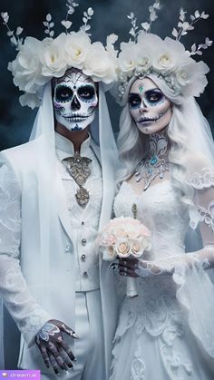 Dead Bride Costume, Halloween Wedding Reception, Catrina Costume, Catrina Makeup, Epic Halloween Costumes, Halloween Makeup Sugar Skull, Mexican Halloween, Sugar Skull Costume, Dead Bride