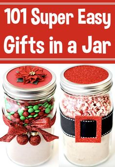 Mason Jar Gifts Food Gifts In A Jar, Jar Food Gifts, Easy Food Gifts, Christmas Diy Food, Gifts In A Jar, Mason Jar Gifts Diy