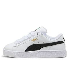 PUMA Suede XL 'White Black' 397255-02 Puma Suede White, Puma Suede, White Black, White And Black, Collage, Pins, White, Quick Saves, Clothes