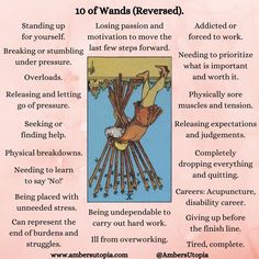 This represents the meanings and interpretations of the 10 of Wands within the standard Tarot deck. These meanings are suitable to be applied to general readings, romance, love, finance, business, career, job, work, and personal life. 

#10ofwands #tarot #tarotmeanings #tarotcardmeanings #psychic #riderwaitetarot #10ofwandstarot #tarotmeaning #suitofwands 10 Of Wands Tarot Meaning Love, 10 Wands Tarot Meaning, Ten Of Wands Tarot Meaning Reversed, Tarot 10 Of Wands, 10 Of Wands Tarot Meaning Reversed, 10 Of Pentacles Tarot Meaning Reversed, Ten Of Wands Reversed, 4 Wands Tarot Meaning, 10 Of Wands Reversed