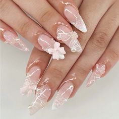 Nailed It, Prom Nails, Cute Nail Designs, Nail Accessories, Cute Acrylic Nails, False Nails