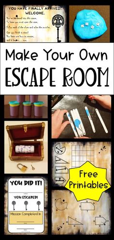 make your own escape room with free printables