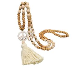 Adopt the Chic Bohemian look with this exotic Beach Boho Chic Tassel Beaded Necklace. A chic and spiritual jewellery to dress up an outfit with elegance for a Beach Boho feel ~We love the little plus, the wooden beads and the long tassel give such a Boho chic touch to this beautiful beaded necklace available with different pendants to suit all styles~ Style: Beach Boho Chic Comfort: Thin x Lightweight for daily use Materials: Wood, beads Size: Chain 90cm + Pendant 10 cm Cheap Trendy Jewelry, Beautiful Beaded Necklaces, Long Necklace Boho, Cheap Necklaces, Wood Bead Necklace, Chic Necklace, Boho Pendant, Beaded Statement Necklace, Necklace Online