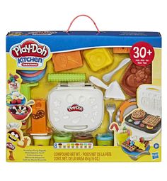 play - doh kitchen set with cooking utensils and accessories in its box