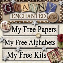 a sign that says, my free papers are my free kits for grandmas and grandmas