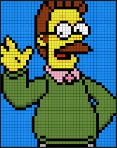 an image of the simpsons character made out of legos