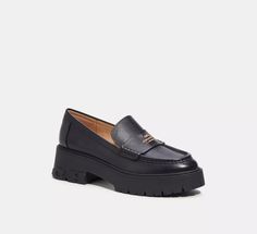 COACH® Outlet | Ruthie Loafer Chunky Loafer, Coach Loafers, Weather Wear, Platform Loafers, Coach Outlet, Penny Loafers, Leather Loafers, Fun Bags, Flat Shoes Women