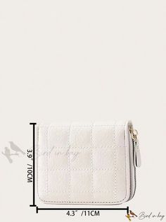 Bird in Bag - Mini Minimalistic Solid Color Zipper Small Bag Chic Rectangular Wallet With Zipper Closure, Chic Rectangular Coin Purse With Zipper, Chic Coin Purse With Zipper Closure, Chic Coin Purse With Zipper Closure For Daily Use, Beige Rectangular Wallet With Zipper Closure, Everyday White Coin Purse With Zipper Closure, White Wallet With Zipper Closure For Everyday Use, Everyday White Wallet With Zipper Closure, White Rectangular Coin Purse With Zipper