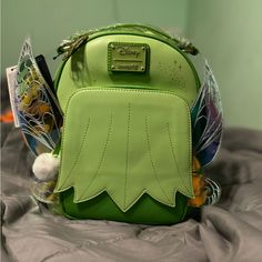 New Never Used! Tinker Bell Edition Loungefly! Loungefly Disney Backpack, Disney Backpack, Disney Loungefly, Loungefly Bag, Loungefly Disney, Tinker Bell, Bag Lady, Backpacks, Disney