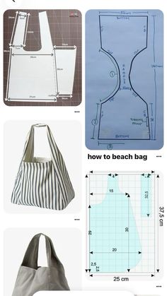 the instructions for how to make a bag