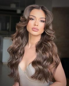 Bridal Hair And Makeup, Winter Hairstyles, Wedding Hair And Makeup, Bride Hairstyles, Curled Hairstyles, Down Hairstyles, Bridesmaid Hair, Prom Hair