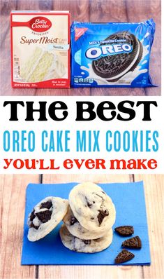 the best oreo cake mix cookies you'll ever make