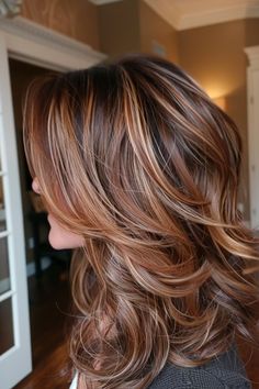 hair hairstyles,hair styles for long hair,hair cut,hair beauty,hair styles for medium hair,hair and skin and nails,hair hairstyling,hair length,hair straightener,hair drawing,hair cuts,hair colors #HairstyleTrends #HairTransformation #CurlyHairRoutine #BraidedHairstyles #HairColorInspiration #HairCareTips #ShortHairStyles #BalayageHair #WeddingHairstyles #HairAccessories #NaturalHair #HealthyHair #LongHairDontCare #MensHair #HairGoals #EasyHairstyles #HairGrowth #UpdoHairstyles #BlondeHair #HairProducts Best Highlights For Medium Brown Hair, Fall Hair With Dimension, Texture Layers Medium, Layered Hairstyles For Medium Hair, Dark Hair Hairstyles, Long Layered Bob Hairstyles, Hairstyles Highlights, Rambut Brunette, Framing Layers