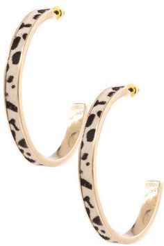 Wow them with these luxurious Leopard and Gold Hoop Earrings! Featuring a faux fur leopard and shimmering gold hoop, these beauties come in both brown and cream, so you can pick the perfect pair for every occasion! Printed Earrings, Ivory Earrings, Plus Size Boutique, Heart Sweater, Black Tie Dye, Tie Dye Long Sleeve, Leopard Pattern, Trendy Clothes For Women, Changing Seasons