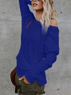 Casual Solid Color V-neck Long Sleeve Top, Casual Long Sleeve V-neck Top In Solid Color, Casual V-neck Plain Top, Plain V-neck Top For Fall, Casual Long Sleeve Solid Color V-neck Top, Casual Solid V-neck Long Sleeve Top, Solid V-neck Long Sleeve Top Casual, Long Sleeve Plain T-shirt For Summer, Plain Long Sleeve T-shirt For Summer