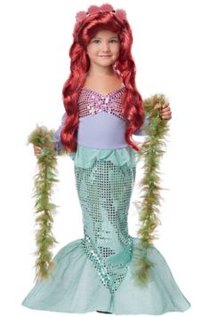 Great Shopping Brand New Lil' Mermaid Ariel Sea Princess Toddler Halloween Costume, Halloween Toddler Mermaid Costumes, Mermaid Costume Kids, Festa Power Rangers, Girls Mermaid Costume, Little Mermaid Costume, Carnaval Costume, Mermaid Kids, Girls Fancy Dress, California Costumes