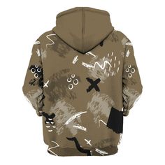 Brand Dunkare Olive 9s Shirt Hustle Grind Pray Retro All Over Print Unisex Hoodie Casual Khaki Hooded Sweatshirt, Khaki Hooded Tops For Winter, Casual Khaki Sweatshirt For Outdoor, Khaki Hooded Winter Tops, Winter Khaki Hooded Tops, Winter Hooded Khaki Tops, Camouflage Hoodie Sweatshirt With Adjustable Hood, Khaki Hoodie Sweatshirt For Streetwear, Casual Camouflage Hoodie For Streetwear