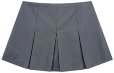 Wide Pleated Skirt, Mini Skirt Summer, High Waisted Pleated Skirt, Autumn 2023, Zipper Dress, Dance Skirt, Dress Zipper, Gray Skirt, Pleated Mini Skirt