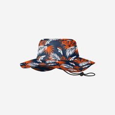 Denver Broncos Floral Boonie Hat FOCO - FOCO.com Navy Casual Bucket Hat For Beach, Navy Casual Bucket Hat For The Beach, Casual Navy Bucket Hat For Beach, Casual Brimmed Sun Hat With Floral Print, Casual Navy Bucket Hat For Outdoor, Navy Brimmed Casual Sun Hat, Casual Navy Brimmed Sun Hat, Casual Floral Print Sun Hat For Beach, Navy Bucket Hat For Summer Beach