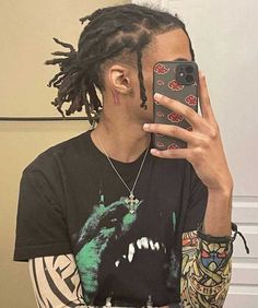 Dreadlocks Styles For Men: Try Out the Coolest & Hottest Looks Men Dread Ponytail Styles, Locs Men Aesthetic, Dreads Short Hair Men, Full Head Of Locs Men, How To Style Dreads For Men, Brotherlocks Men, Soft Locs Men, Small Twists Men, Drop Fade Locs