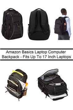 Amazon Basics Laptop Computer Backpack - Fits Up To 17 Inch Laptops - #laptop #computerbackpack #computer #backpacks #backpack #bags #bag #products #product #amazon Backpack Fits, Computer Backpack, Amazon Basics, Laptop Computers, Travel Gear, Sling Backpack, Travel Luggage