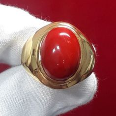 Birthstone Jewelry Custom Jewelry Ring metal is High Quality Solid 925 Sterling Silver Stone- Natural Red Coral Stone Shape- Oval Stone Size - 10x12 mm Stone Weight- 6.20 Carat Setting Type- Halo Bezel Ring Band- White Gold Gems Stone Color- Red good looking small n shiny finished ring looks amazing design The humble ring has been about for years, older than any of us and still as important as ever. A symbol of eternal love, You can personalize it with your desired birthstone.This ring is perfec Untreated Round Band Jewelry As Gift, Untreated Round Band Jewelry Gift, Symbolic Gemstone Rings For Formal Occasions, Oval Signet Ring With Stone Setting For Gift, Symbolic Red Jewelry For Anniversary, Gemstone Signet Ring With Round Band As A Gift, Spiritual Gemstone Signet Ring As Gift, Round Signet Ring With Stone Setting As Gift, Untreated Formal Rings