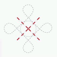 an image of some circles with red crosses on them