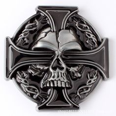 Style: Plate StyleMaterial: Zinc AlloyFor Standard 1.5 inch(3.8-4cm) belt swivelNote: Do not collide with hard objects. Belt not included Belt Diy, Punk Rock Style, Skull Shape, Ghost Skull, Texas Fashion, Rock Style Clothing, A Punk, Iron Cross, Western Belt Buckles