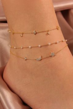 Anklet Aesthetic, Gold Anklet, Dope Jewelry, Girly Accessories, Popular Jewelry, Accessories Ideas