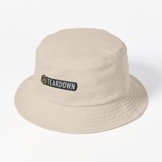 This packable, scrunchable, lightweight headwear classic is ready for adventure, from the beach to the street to the trailBreathable 100% cotton with eyelet ventilationFlat topModerate brim is 2.2"" (5.5 cm) wide to keep the sun off your faceUnstructured crown is 3.1"" (8 cm) deepEasy care: just spot clean and dry in shade. Aesthetic Bucket Hat, All By Myself, Bucket Hat Design, Self Made, By Myself, I Did It, Hats For Sale, Minimalist Aesthetic, Flats Top